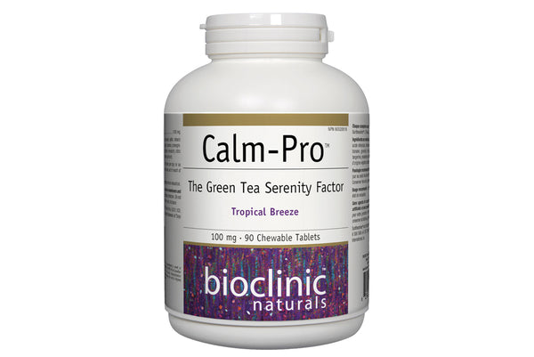Calm-Pro helps to induce a feeling of serenity and relaxation without drowsiness. L-Theanine naturally stimulates alpha waves, which are associated with a relaxed but alert mental state. Beneficial for stress, inducing a state of wakeful relaxation, increased performance under stress, improved learning and concentration, as well as decreased anxiety. Fast acting chew tabs are quickly absorbed and get to work right away.